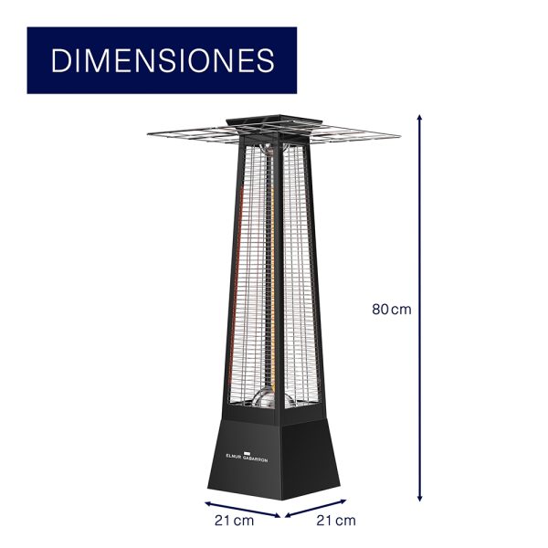 Infrarrojo de carbono portátil de suelo Elnur IF360 - Imagen 4