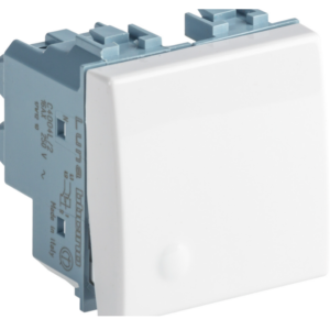 Cruzamiento luminoso 16 A 250 V 2 módulos blanco Bticino C4004L2