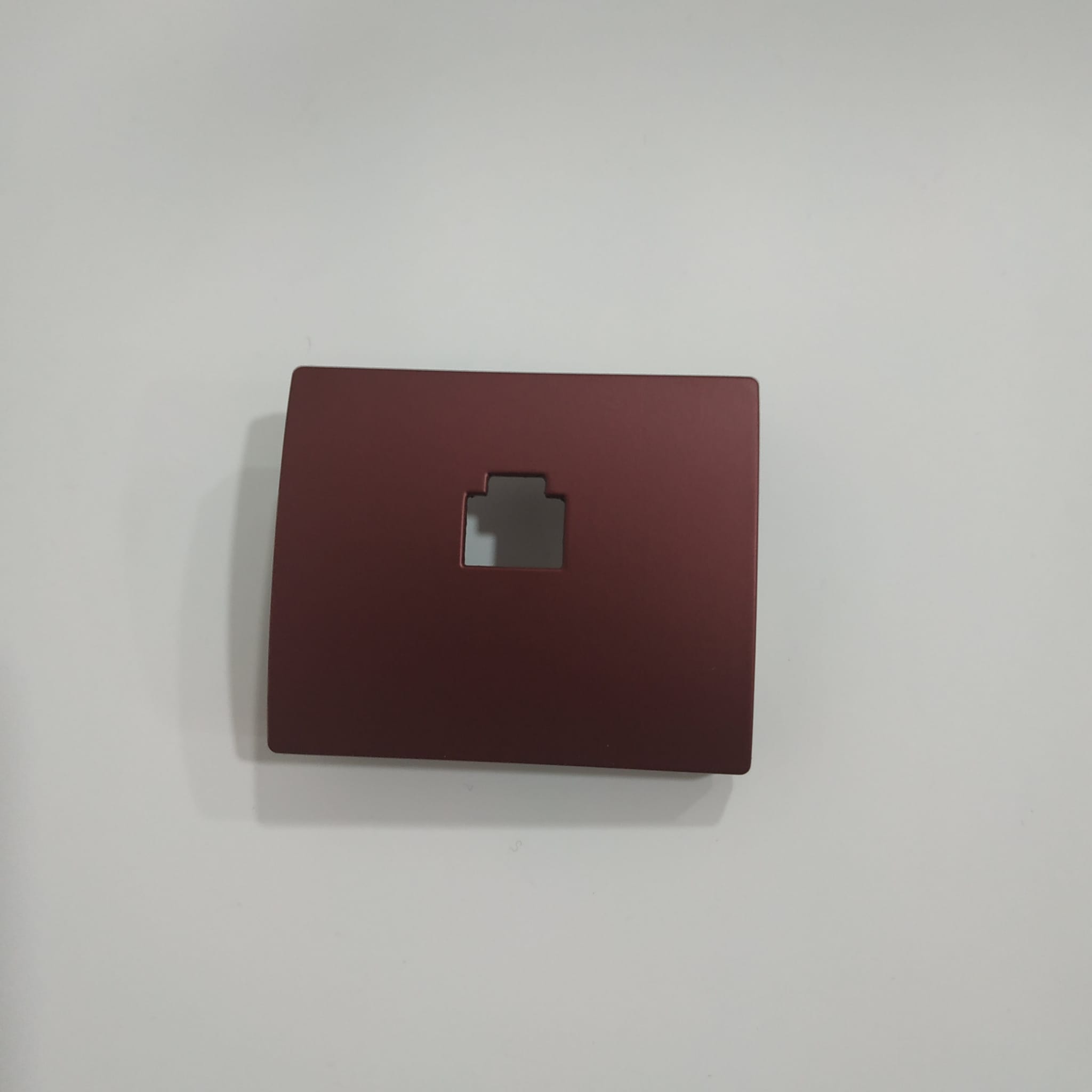 Tapa toma teléfono/data 6 contactos RJ45 rojo rubí BJC Iris 19782‑RR