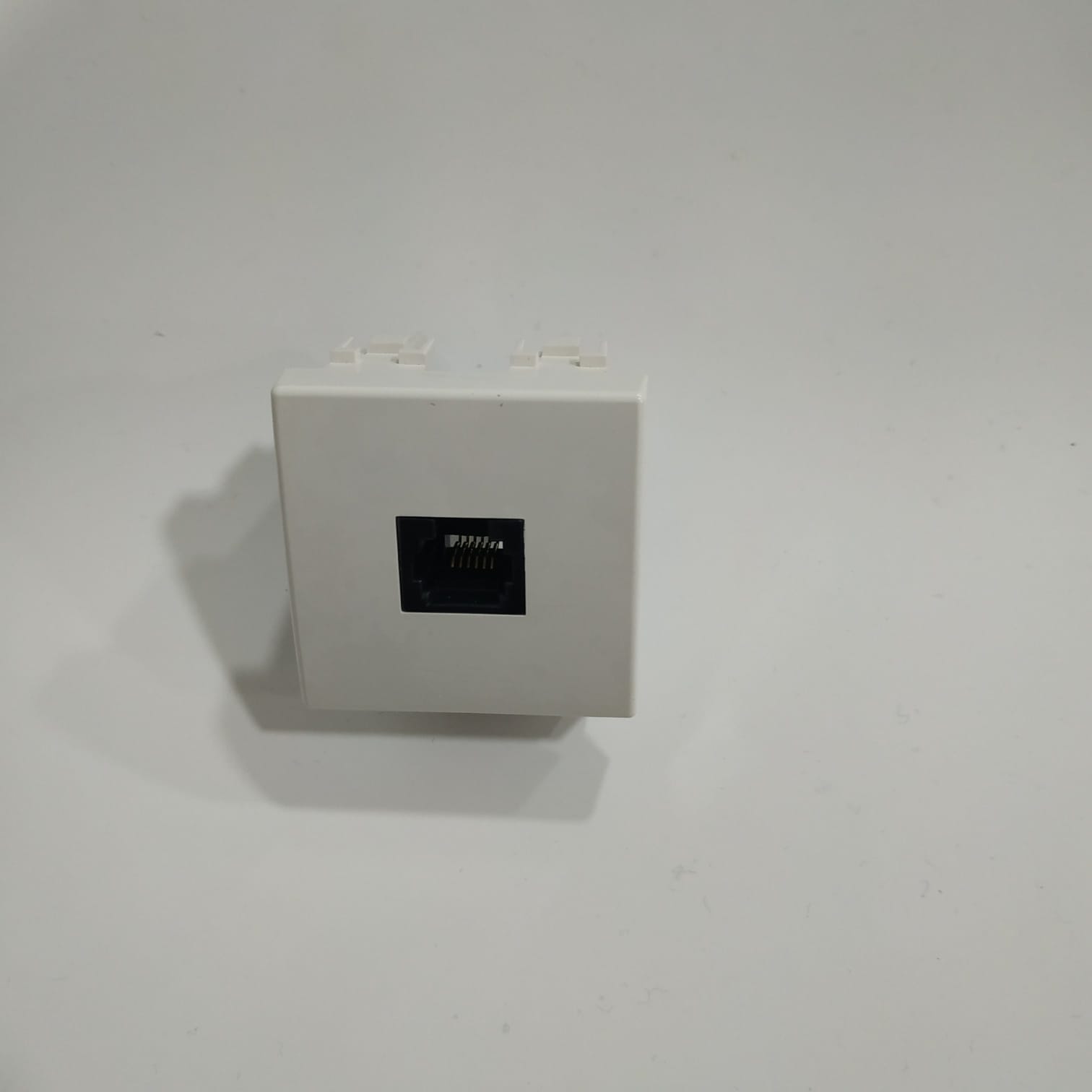 Base telefónica Bticino Luna RJ12 blanco 2 módulos