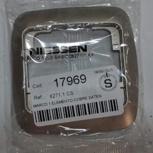 Marco 1 Elemento Niessen Olas Cobre Satén 8471 CS